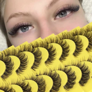 Fransar - Säljer dessa snygga fransar som även är böjda, de ger en fransförlängningseffekt. Säljer pågrund av att jag själv föredrar en naturlig look medan dessa är ”volymfransar”. Det är 9 par i ett pack