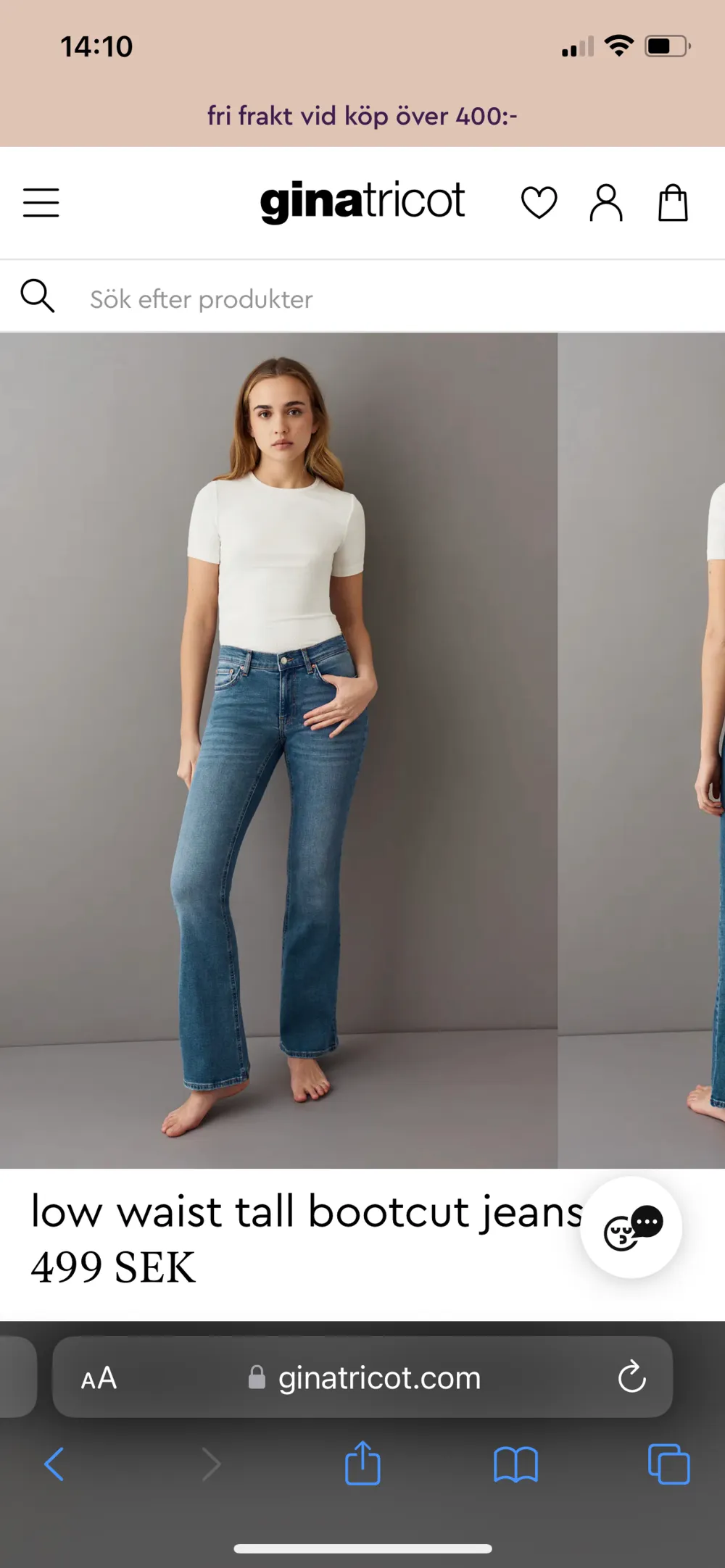 Lågmidjade jeans från Gina Tricot i tall modell. Bootcut med innerbenslängd 86 cm. Slutsålda i denna storlek och är endast använda en gång💕 . Jeans & Byxor.