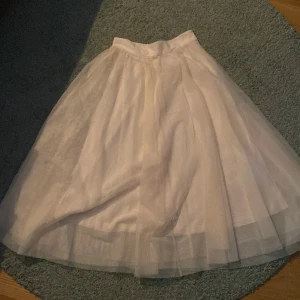 Tyllkjol  - Beige tyllkjol som har längd till under knät, använd en gång:)