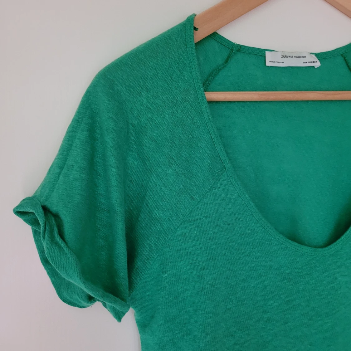 Grön blus Linne - 90