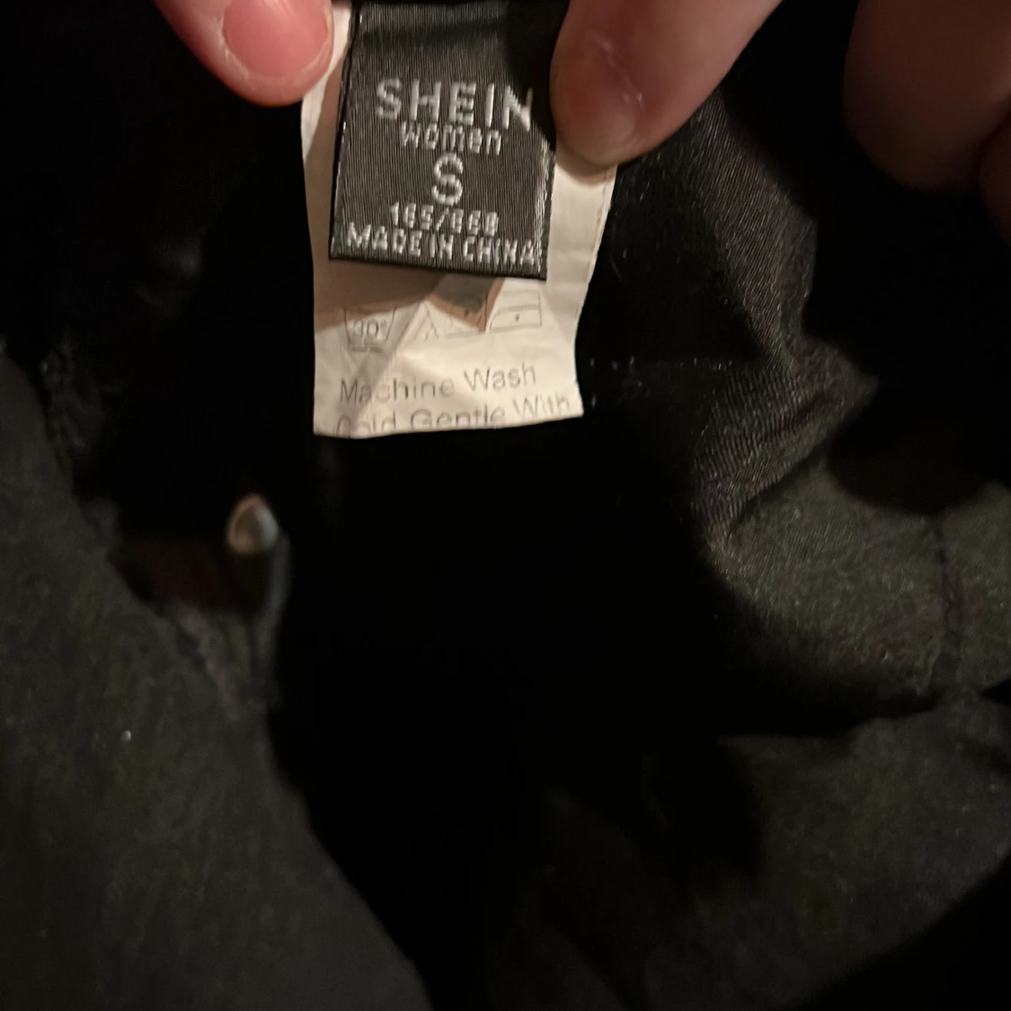 Svart och orange jeans  - 91