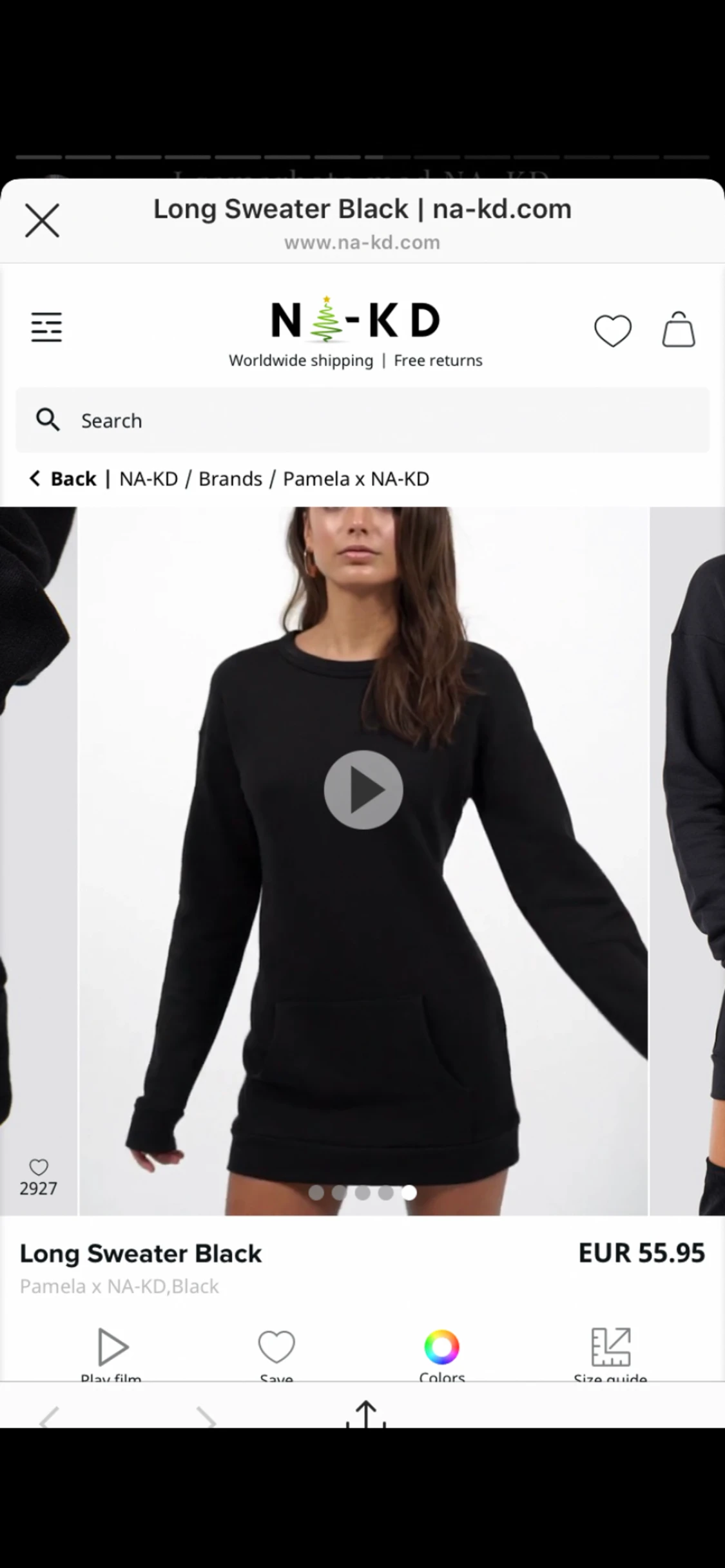 Sweatshirt klänning