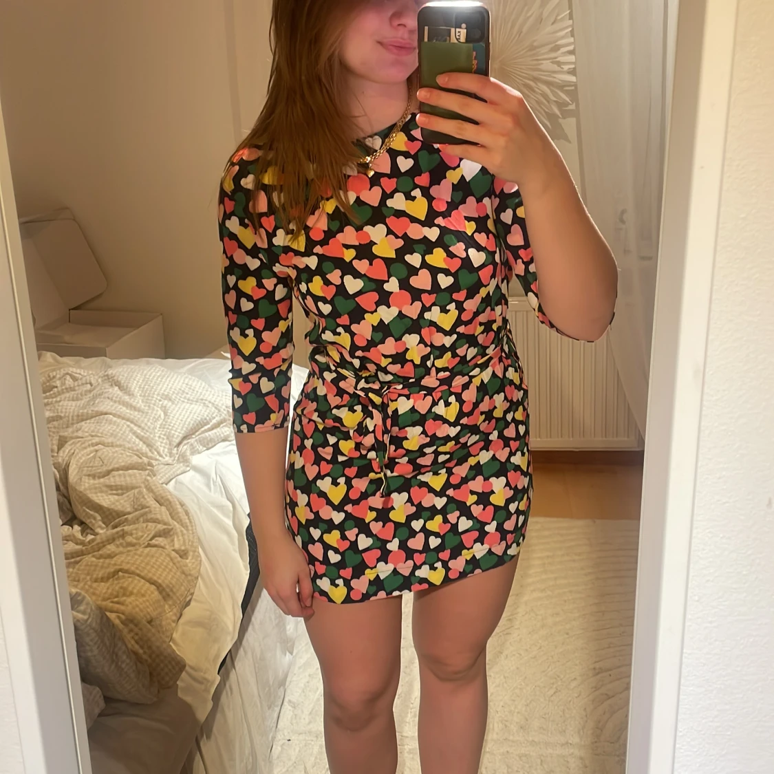 Mönstrad miniklänning 