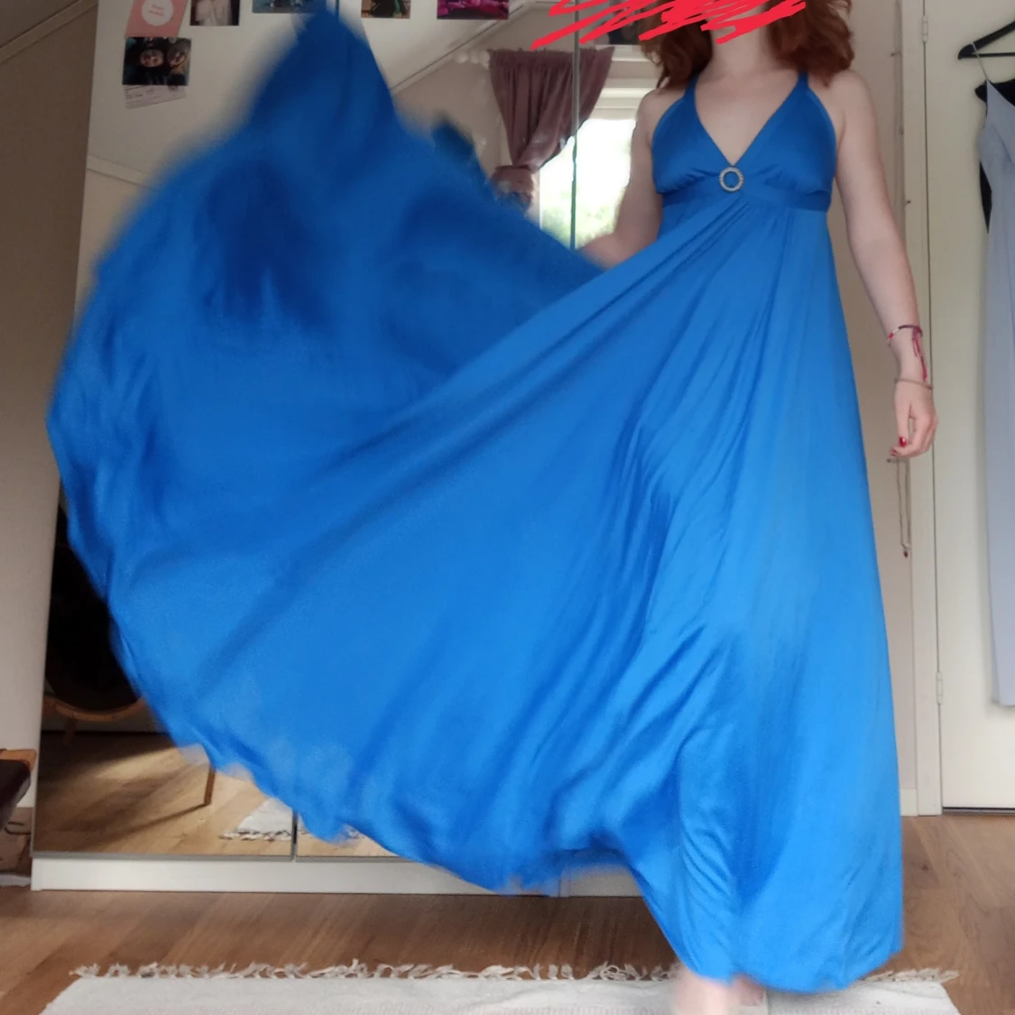 Balklänning blå - 90