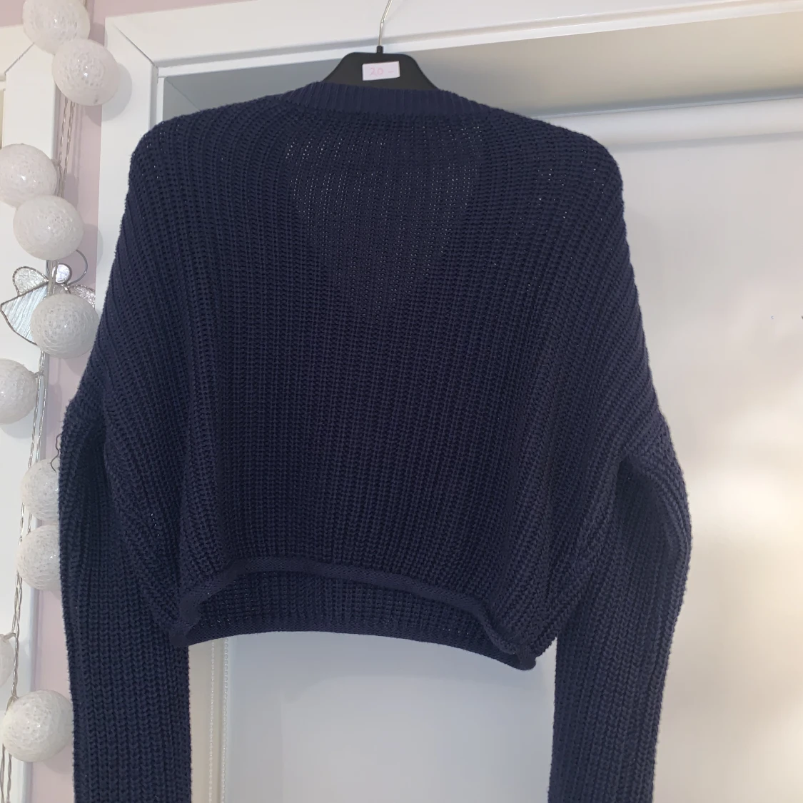 Nakd blå stickad tröja  - 90