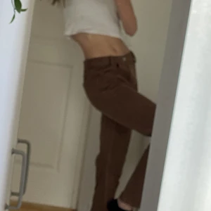 Low Waist Manchester  - Låg midjade bruna byxor från brandymelville 