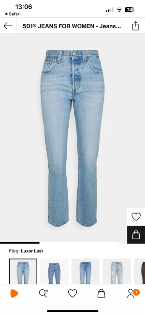 Levis 501 jeans - Säljer mina knappt använda Levis 501 jeans, väldigt fint skick💕💕