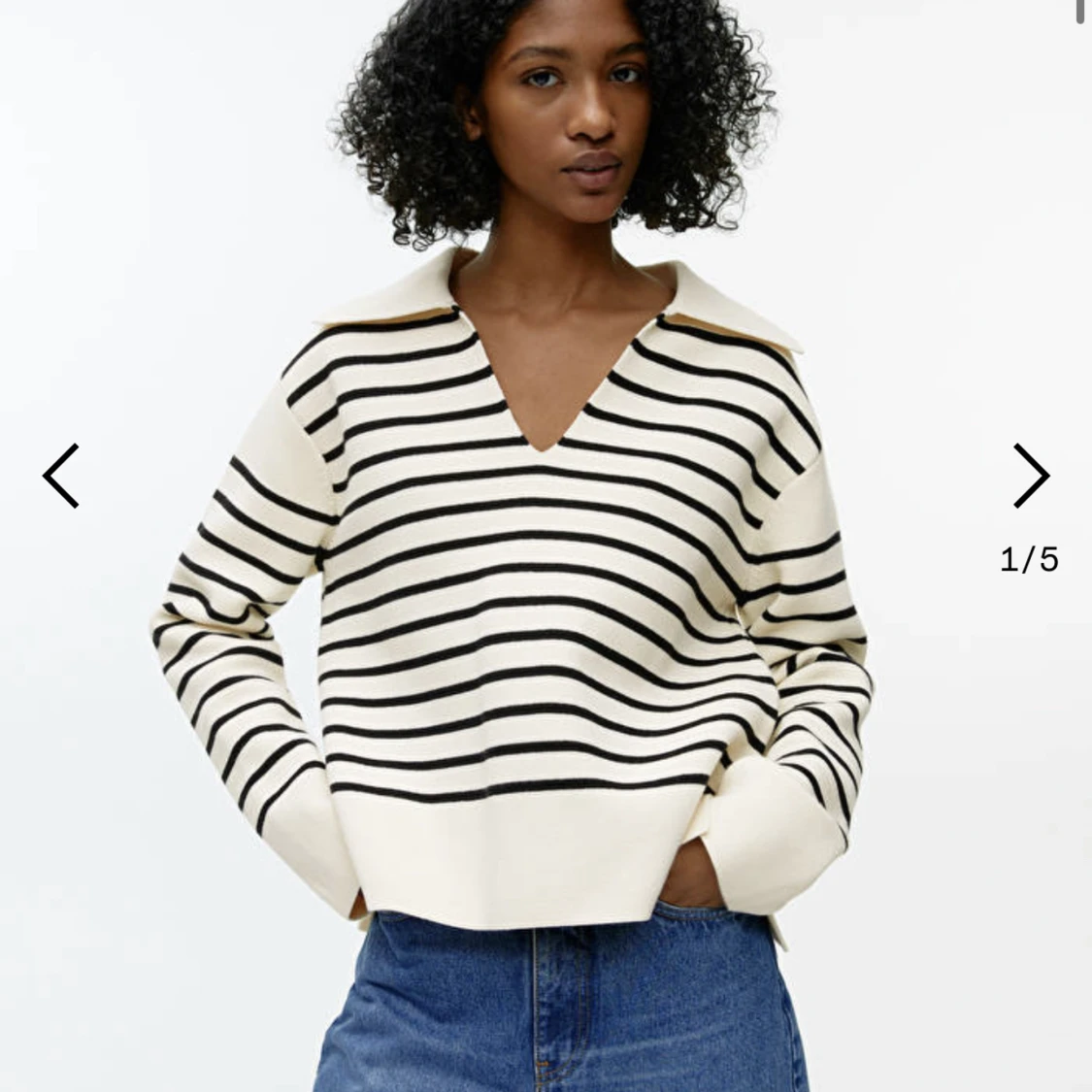 Arket striped cotton jumper - 90