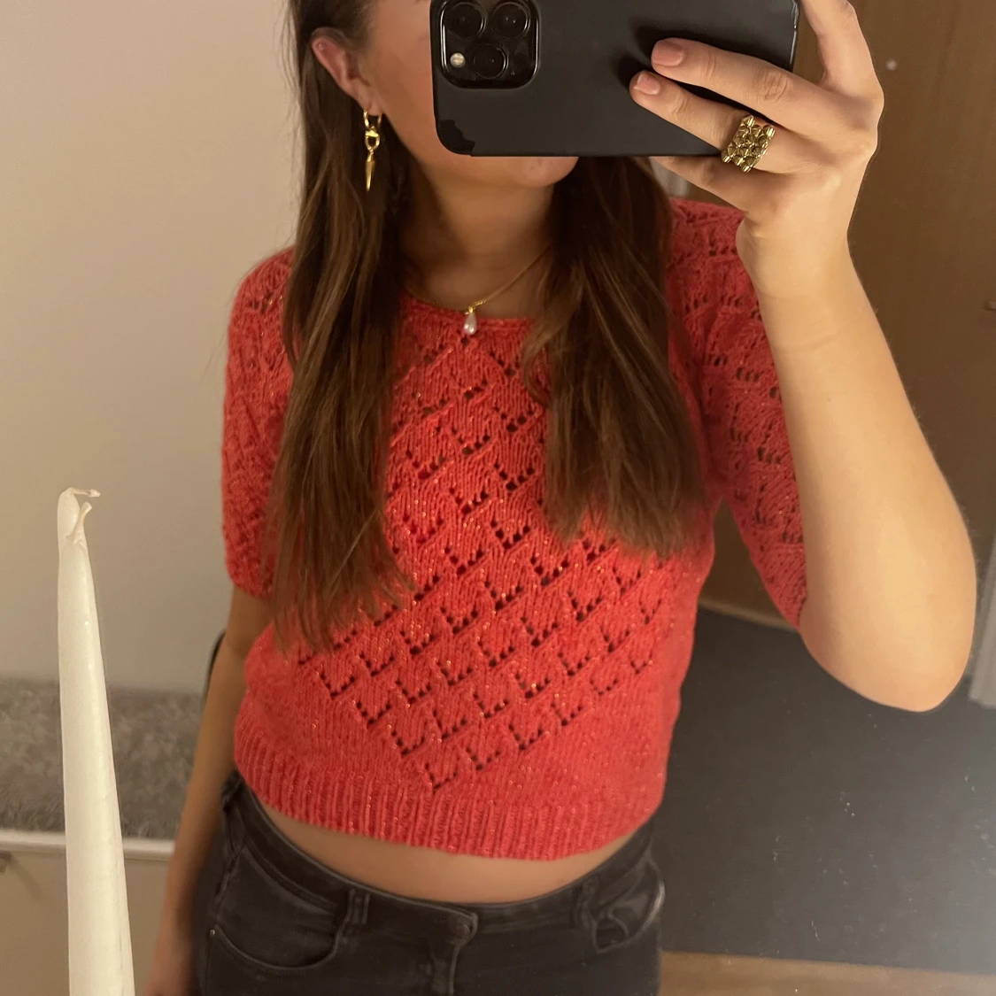 Snygg stickad tshirt - 90