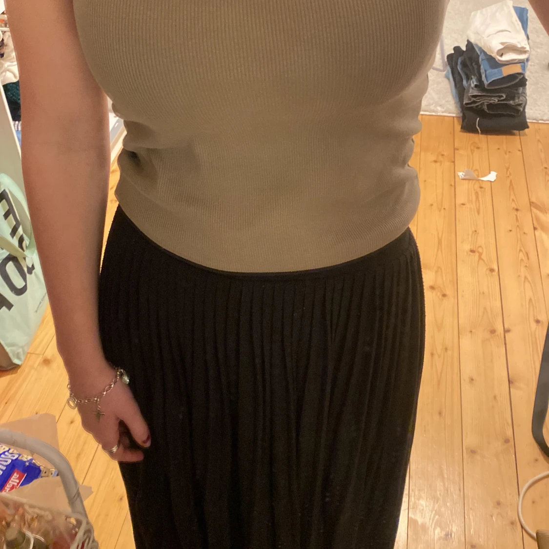 Plisserad långkjol  - 90