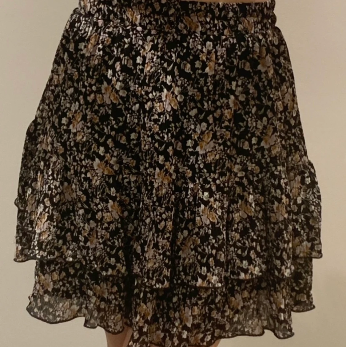 Blommig volang kjol-NAKD - 90