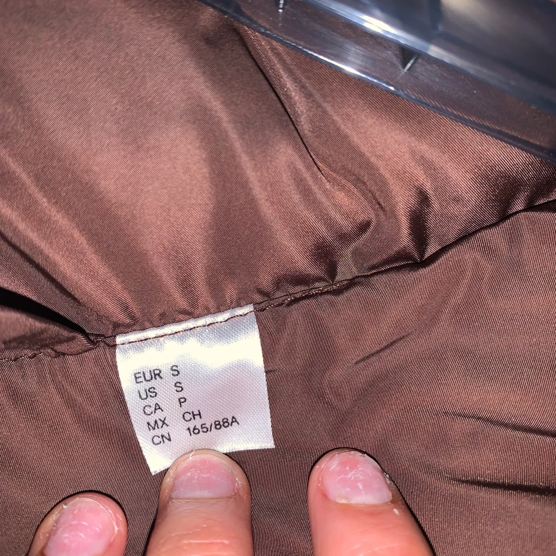 Brun puffer jacka från H&M storlek s - 90