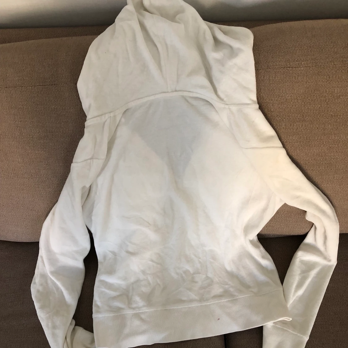 Vit velour kofta - 90