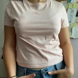 Baby Pink Top  - Size - S, Condition - Excellent, Style - Baby pink tee with heart 