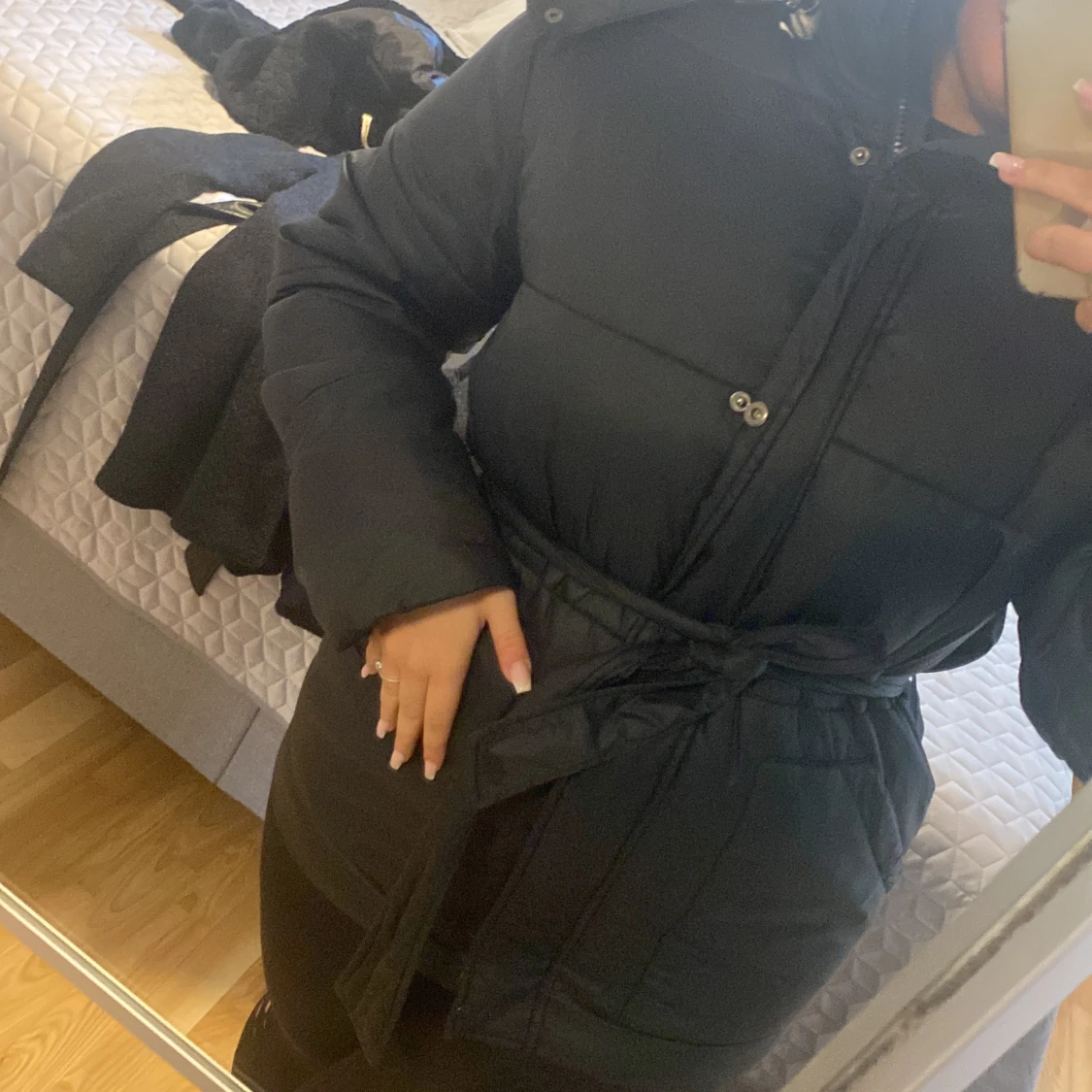 Jacka vadderad mörk blå 