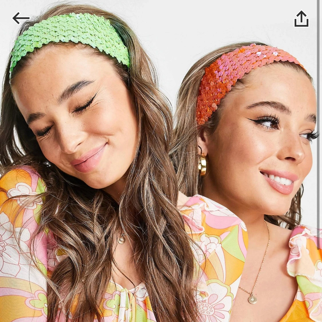 Paljett hårband - 90