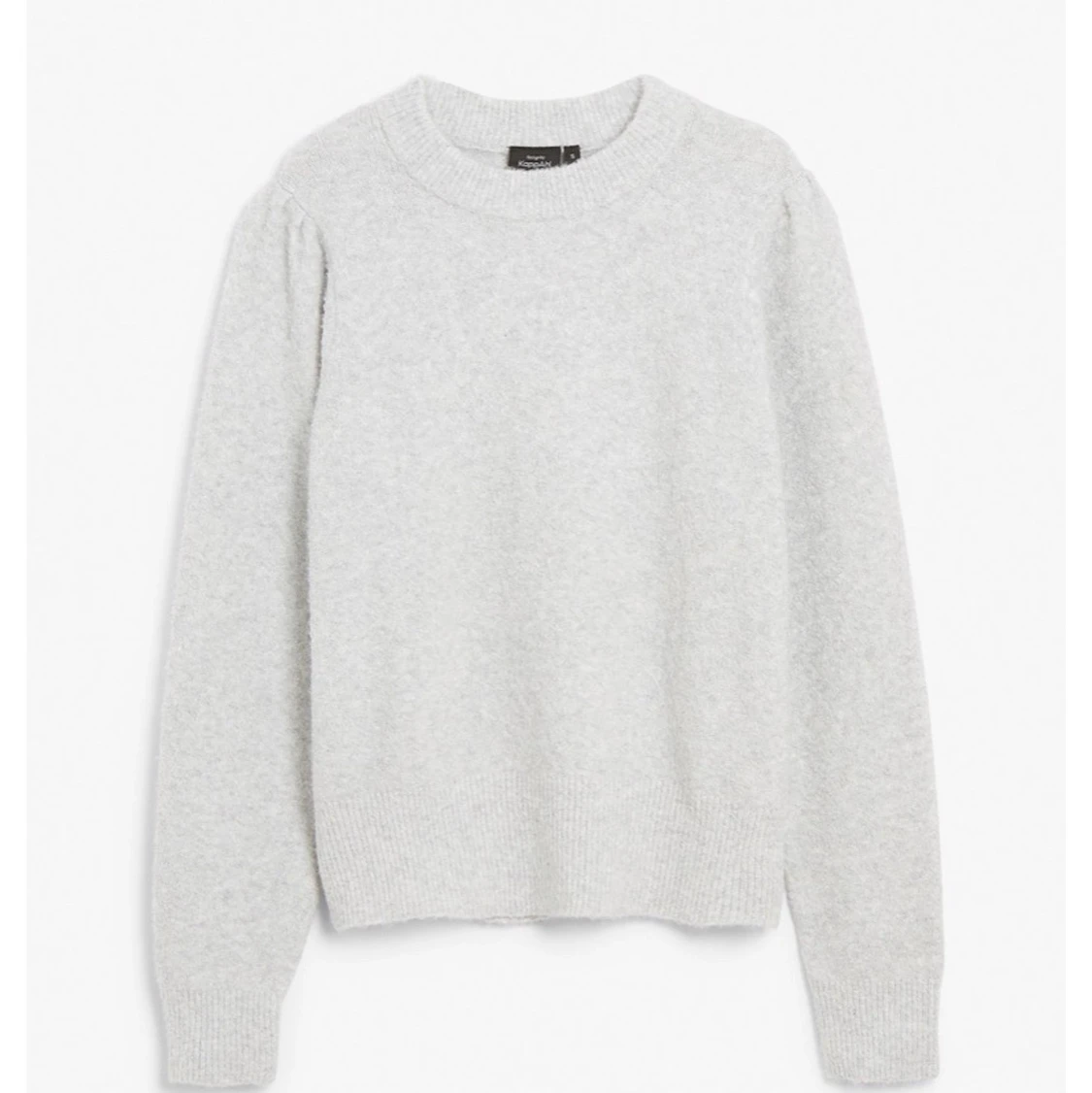 Grå stickad tröja - 90