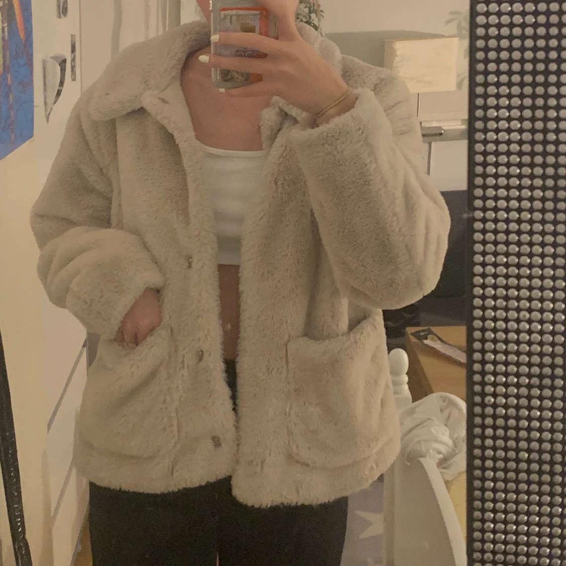 Fluffig jacka - 90