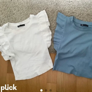 Zara topp - Säljer den vita toppen från zara i storlek s💞 skriv för fler bilder!