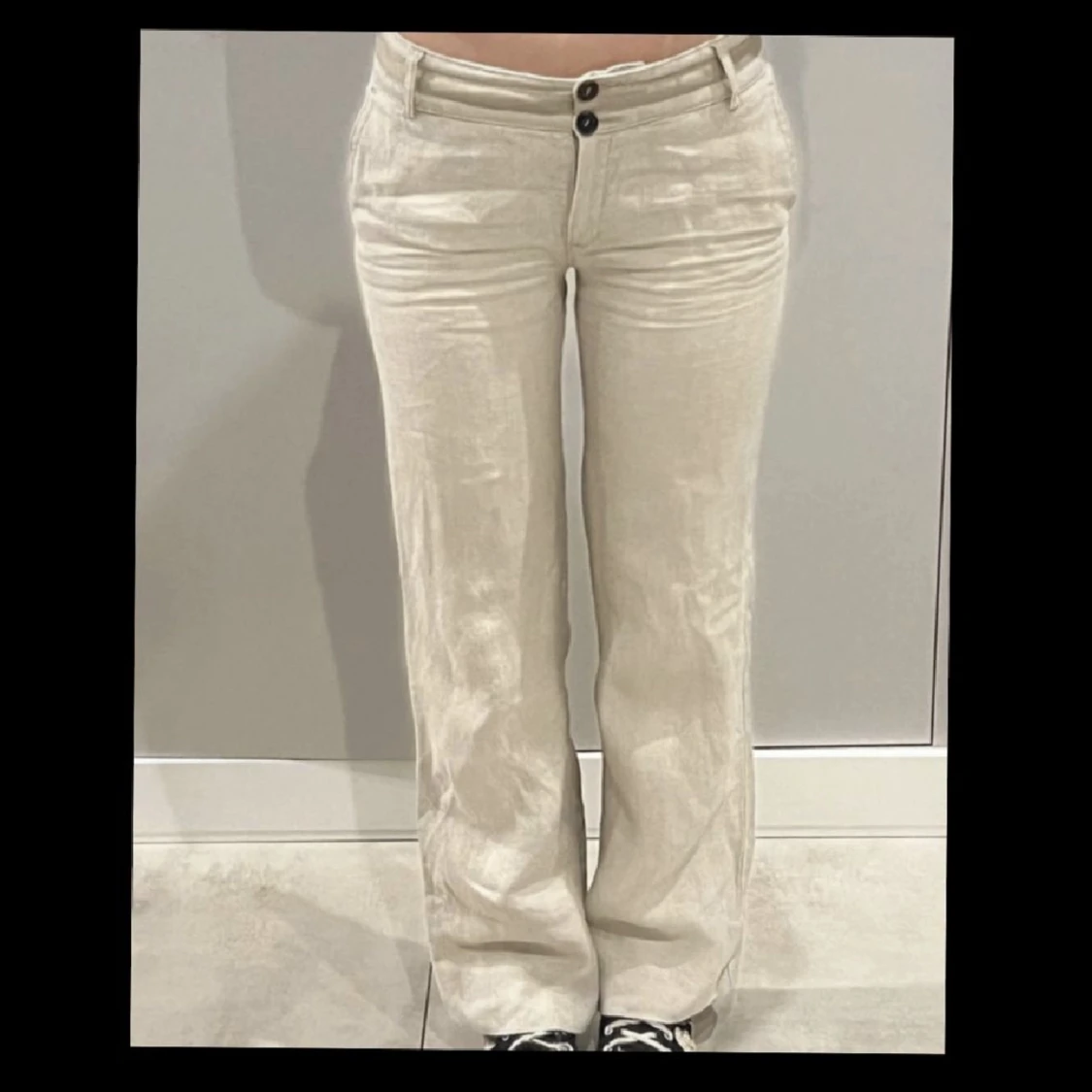 Supersnygga lågmidjade linnebyxor😍😍