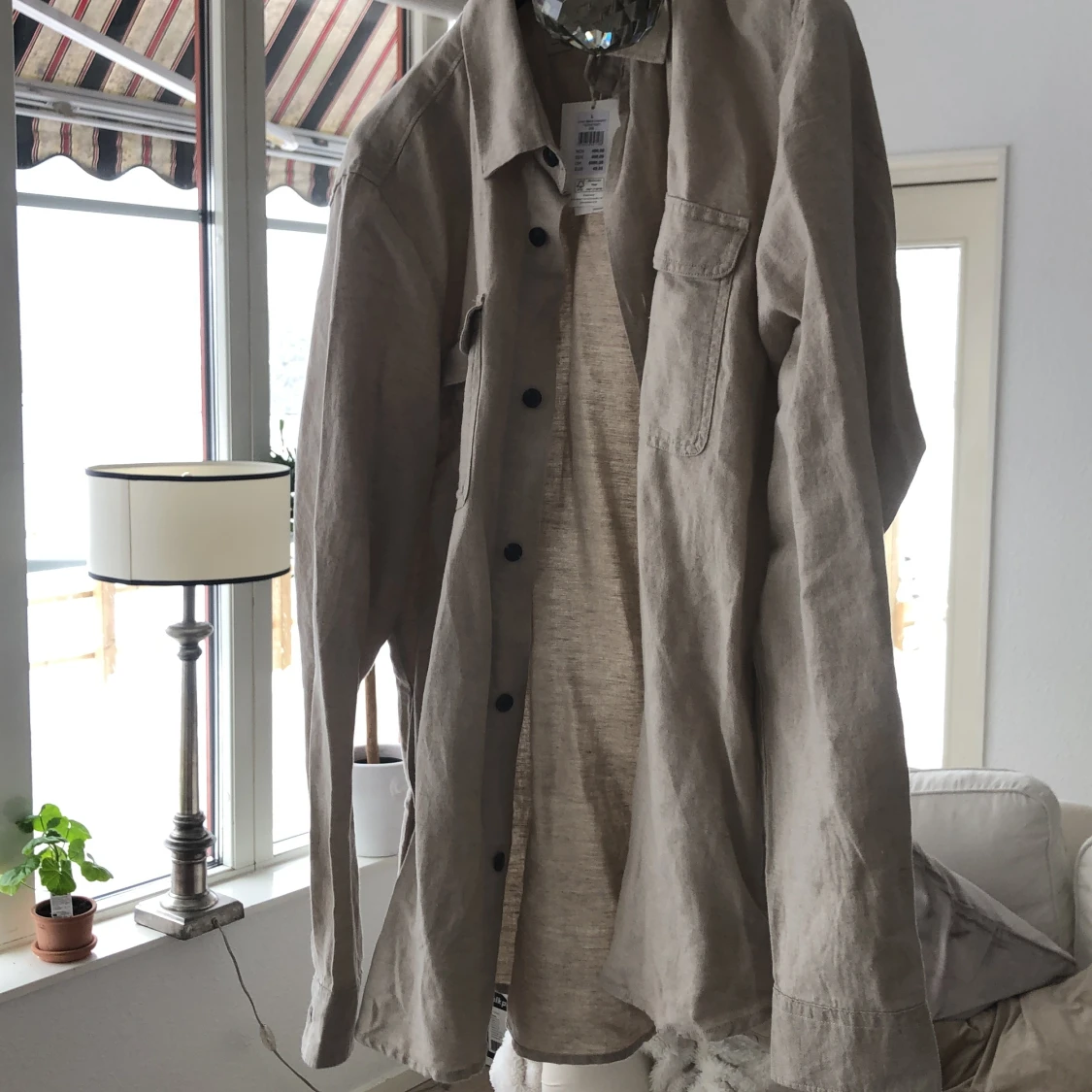 Linen blend overshirt  - 91