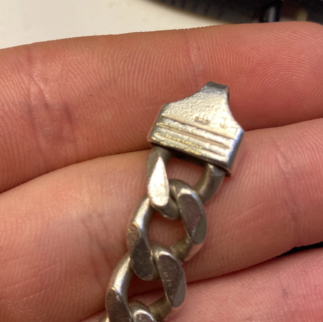 Äkta silverkedja - 91