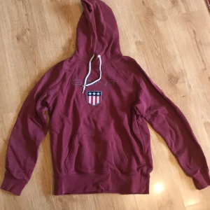 Gant Hoodie  - Fin gant Hoodie, köpt för 2 år sen  Fin färg som är lite ovanlig  Den är lite skrynklig på bilden men den tvättas och fixas innan försäljning  Funkar lika bra för tjejer som för killar Storlek S