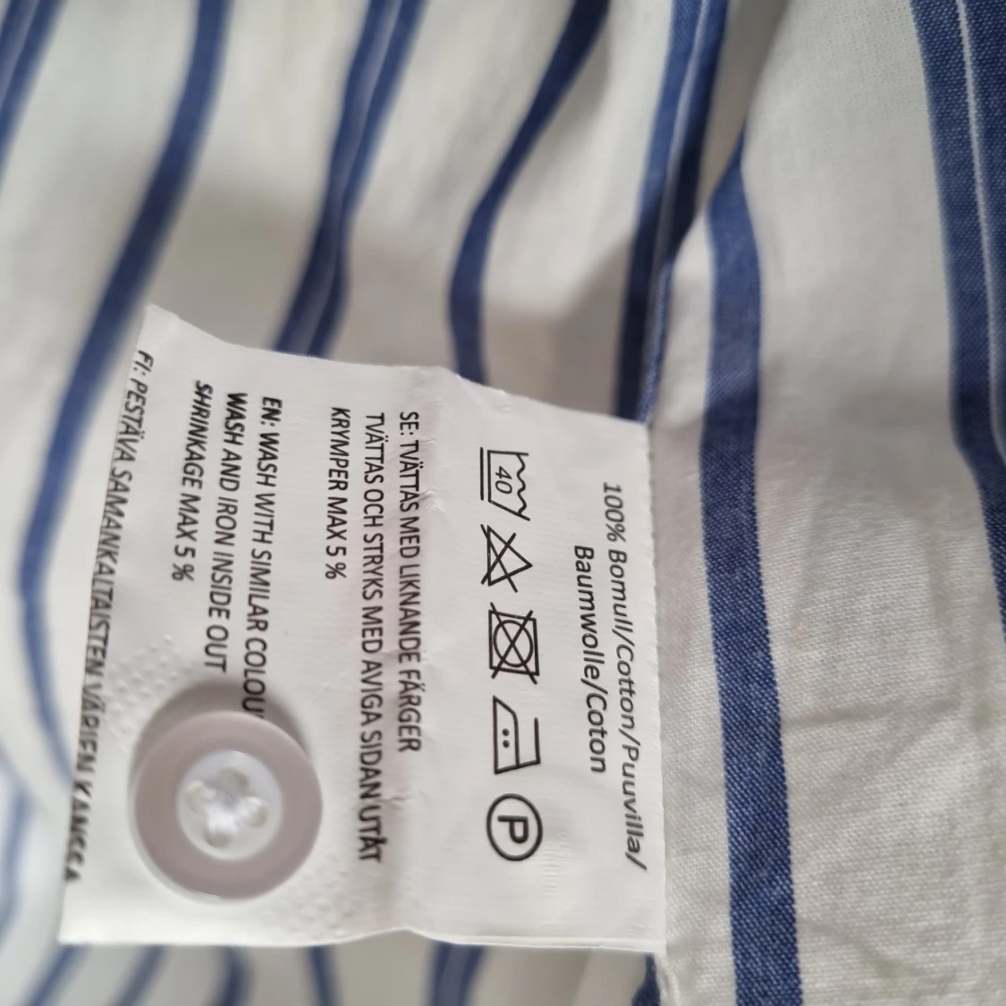 Randig längre lång skjorta/tunika - 91