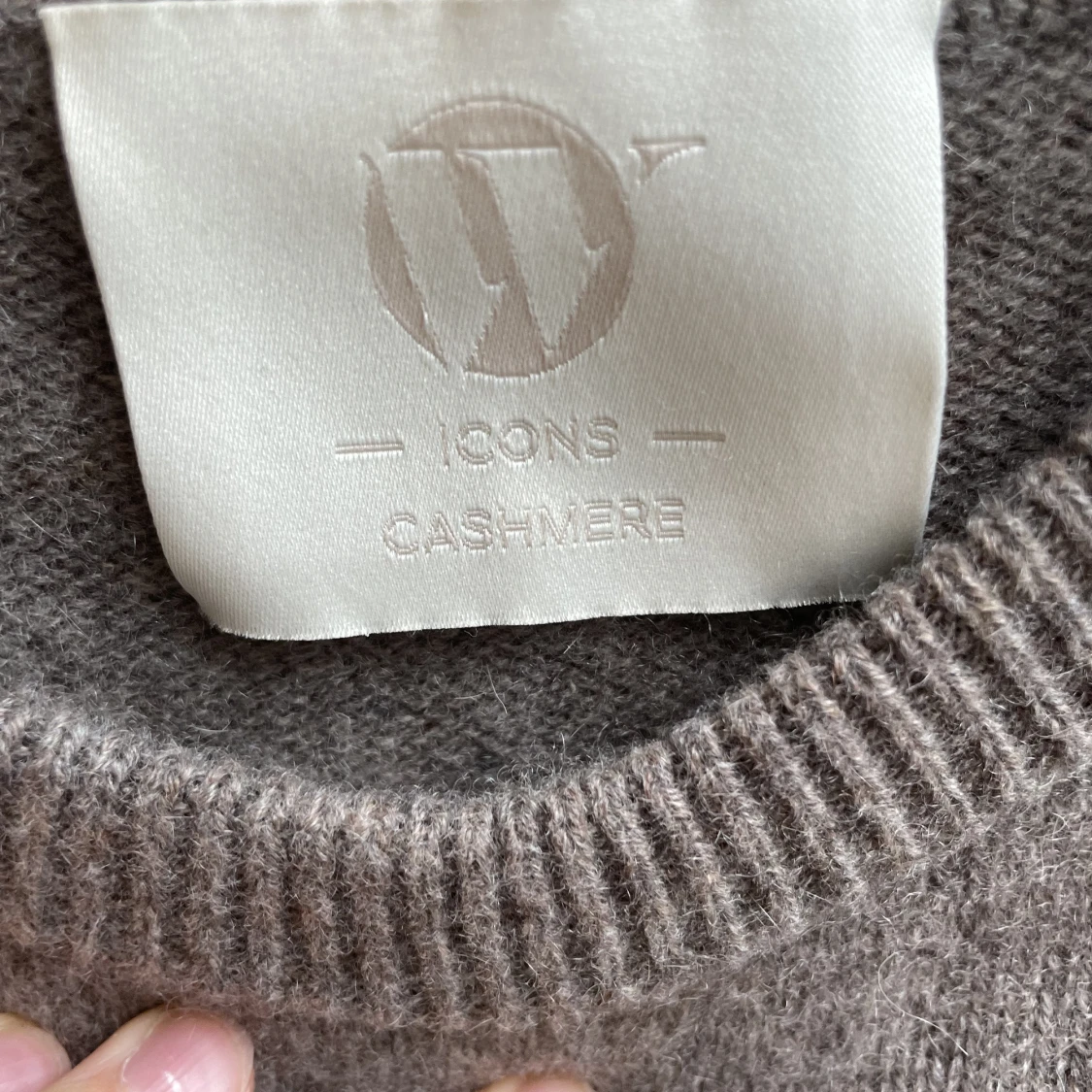 Kaschmir t-shirt brun - 91