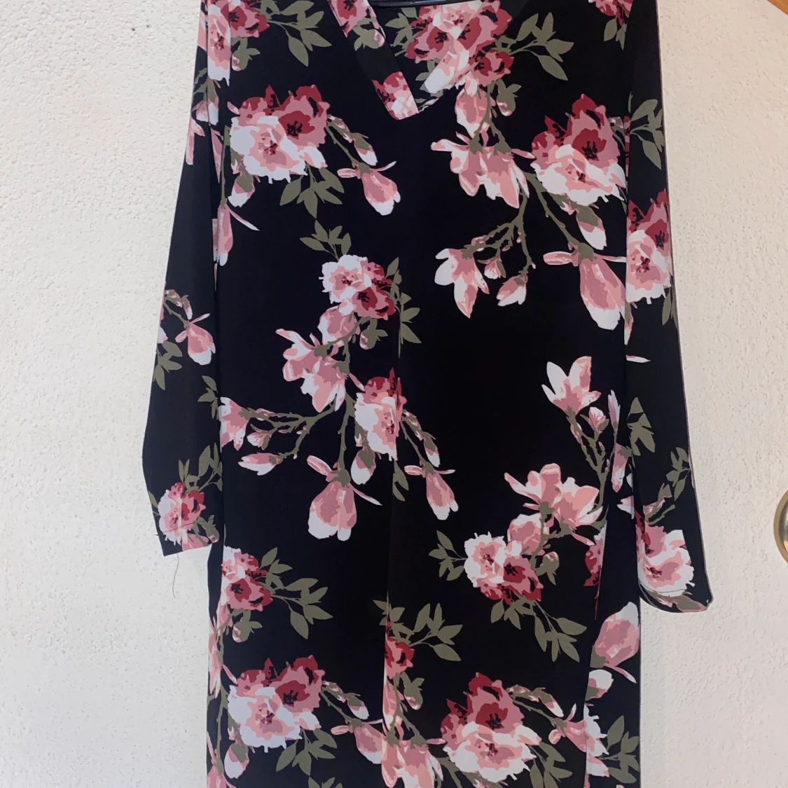 Blommig klänning, strl M