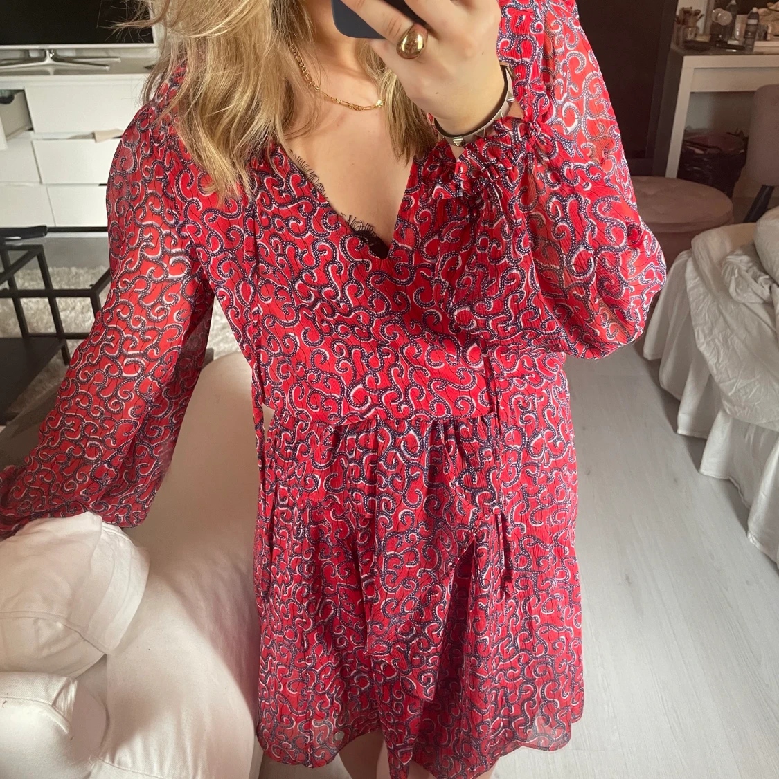 Röd klänning  - 90