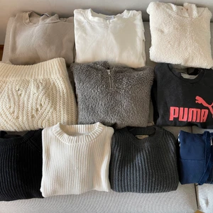Allt för 550kr. Stickat/hoodies i strl M - Paketpris!! Säljs inte separat! De är i storleken M, samt i väldigt bra skick. Vid snabb affär kan priset diskuteras! Finns att hämta i Järfälla eller går bra med frakt. Köparen står för frakten (spårbar frakt 140kr)🌺