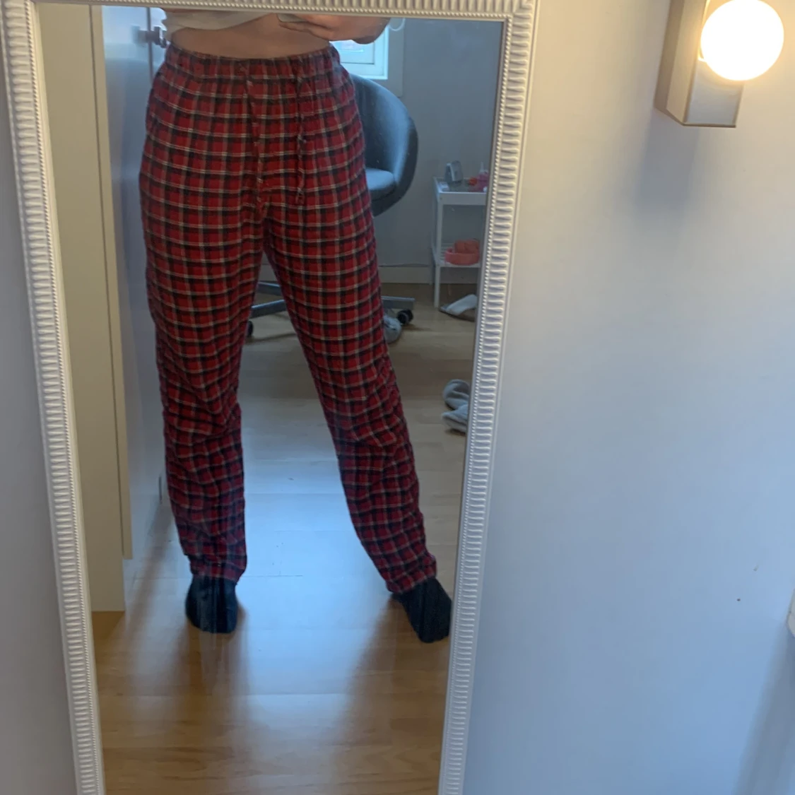 Rutiga pyjamasbyxor - 91