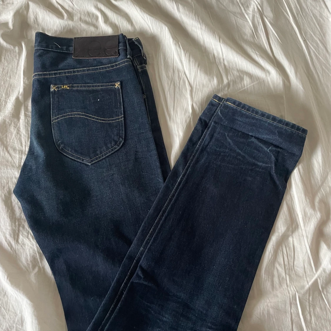 Lee 101s mörkblåa straight - 90