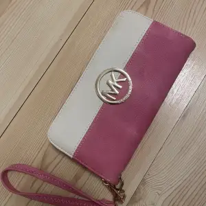 Plånbok rosa & vit