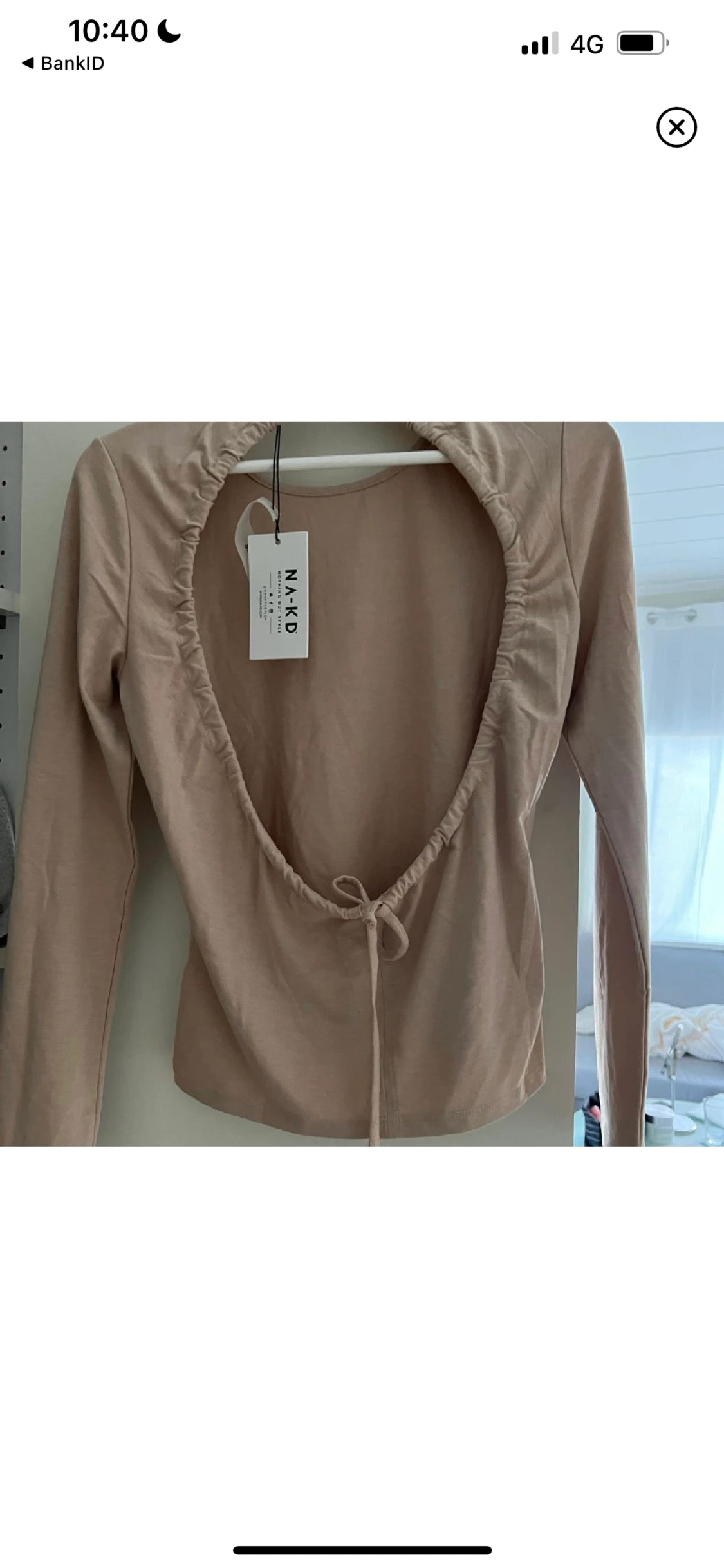 Tröja med öppen rygg - 90