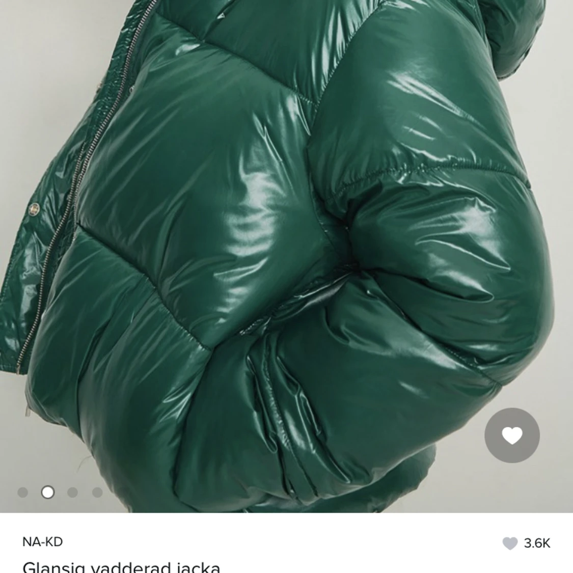 Grön dun jacka - 91