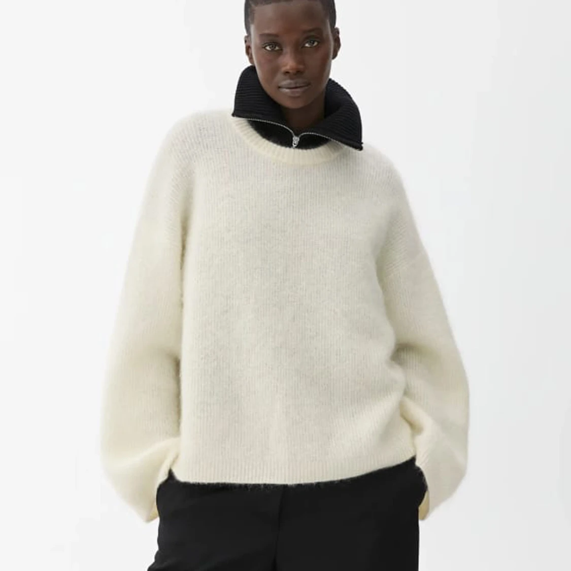 Arket Mohair slutsåld stickad tröja i Stl L - 91