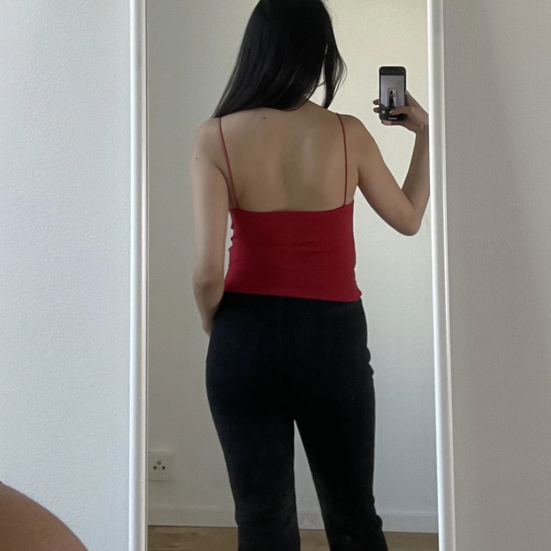 Röd croptop - 91