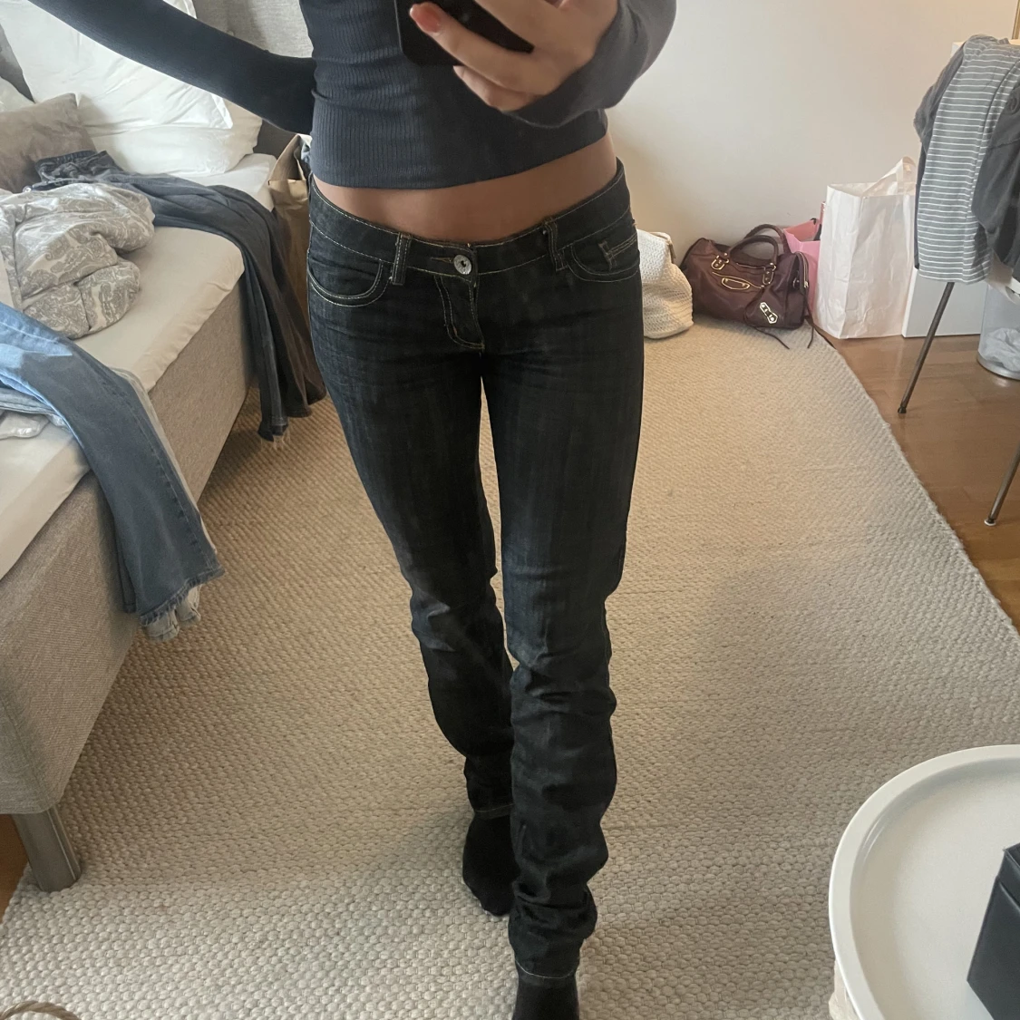 Lågmidjade jeans