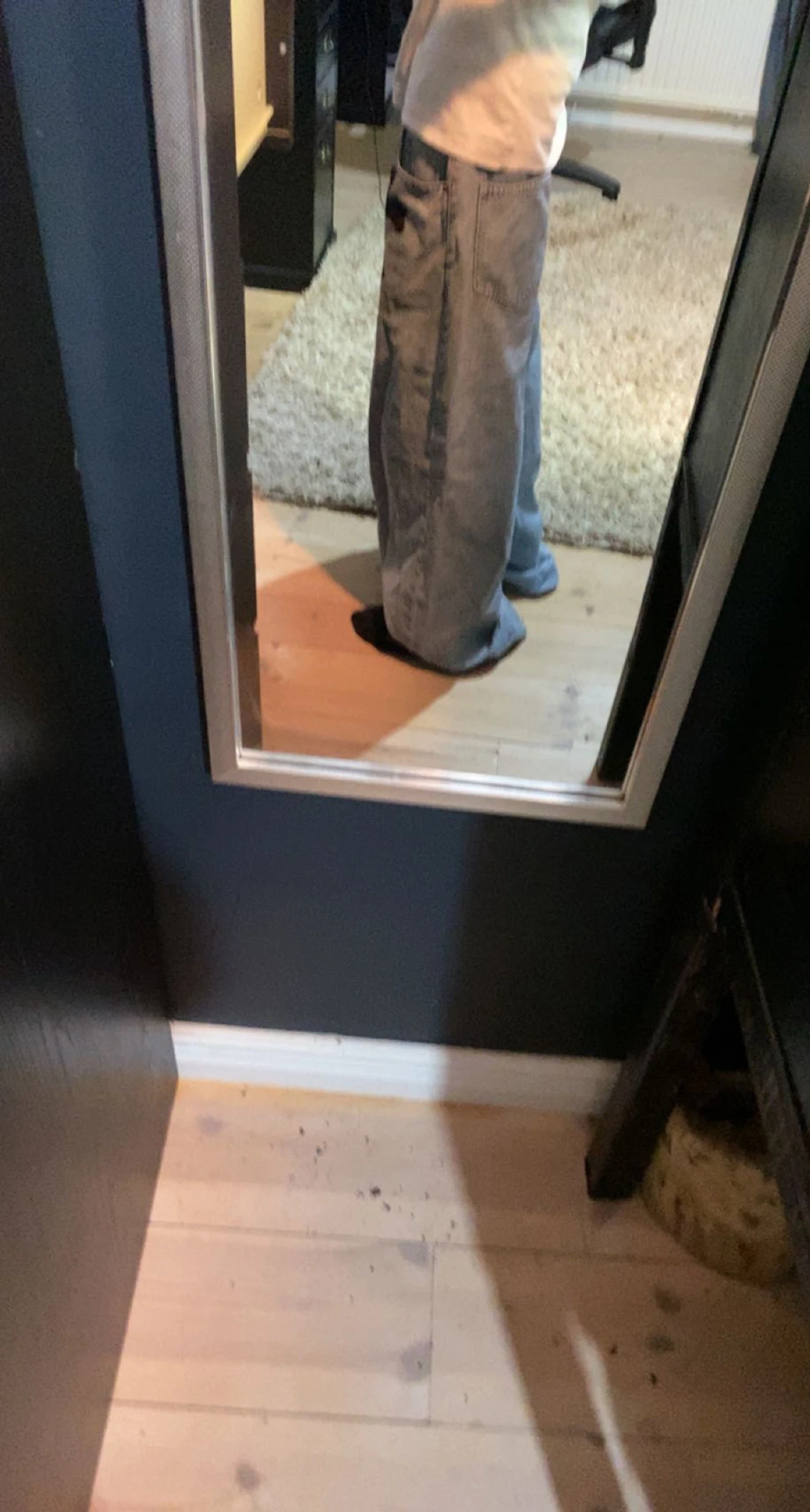 Baggy byxor med kors - 90