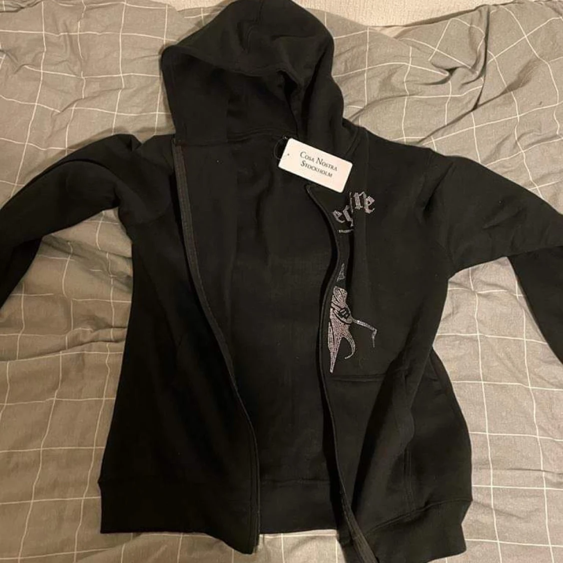 Rhinestone Hoodie Stl L - 91