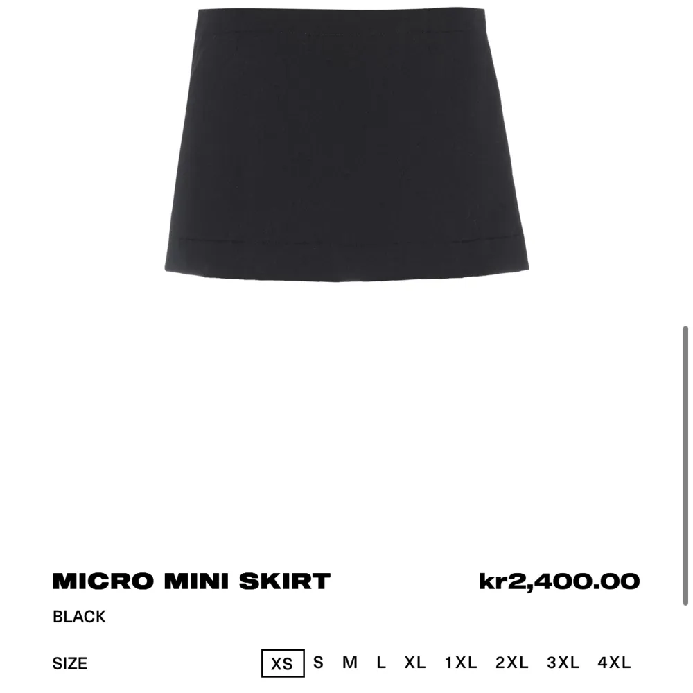 Säljer min Micro Mini Skirt från Miaou som jag använt på 1 middag bara så den verkligen i nyskick. Storlek är S. Köpt för 2400kr. Kjolar.