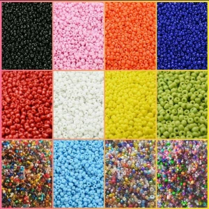 500 PACK Glaspärlor Seed Beads  - Skickas med gratis frakt  500st glaspärlor seed beads. Välj bland olika färger och mixar.