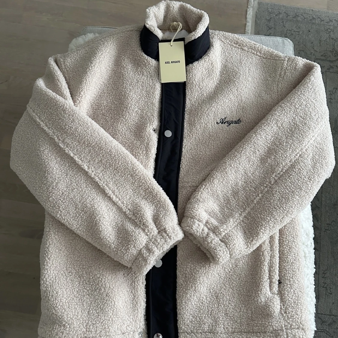 Axel Arigato Teddy overshirt fleece jacket