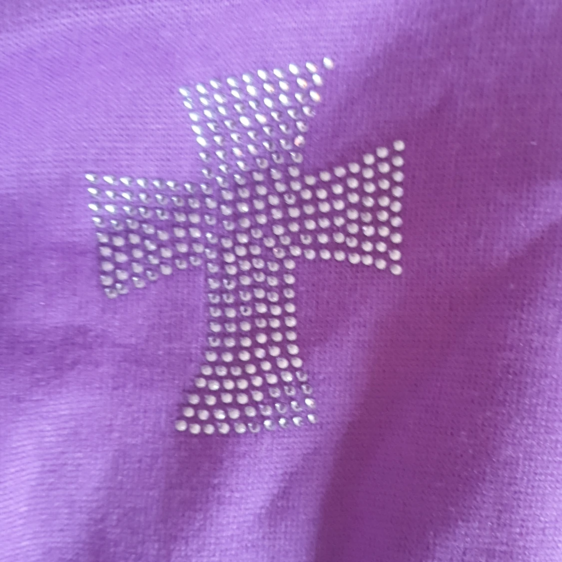 Unknown cross rhinestone hoodie  - 91