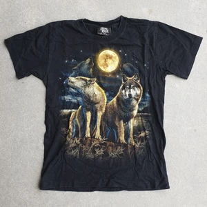 Vintage Glow Wolf Shirt - Classic wolf moon print shirt. Glows in the dark, and has super cool print on both sides.