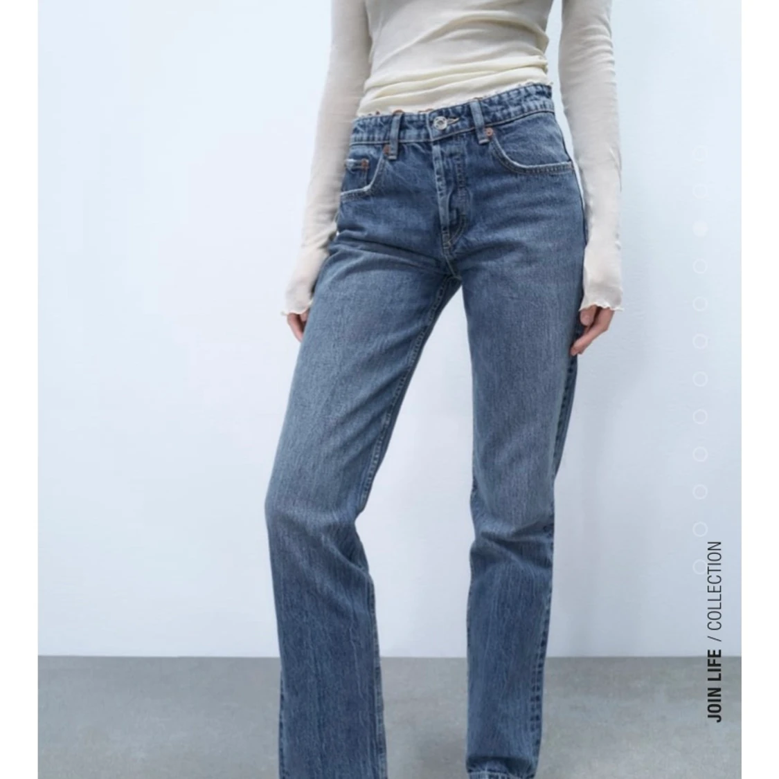 Zara mid rise jeans storlek 36💘 - 91