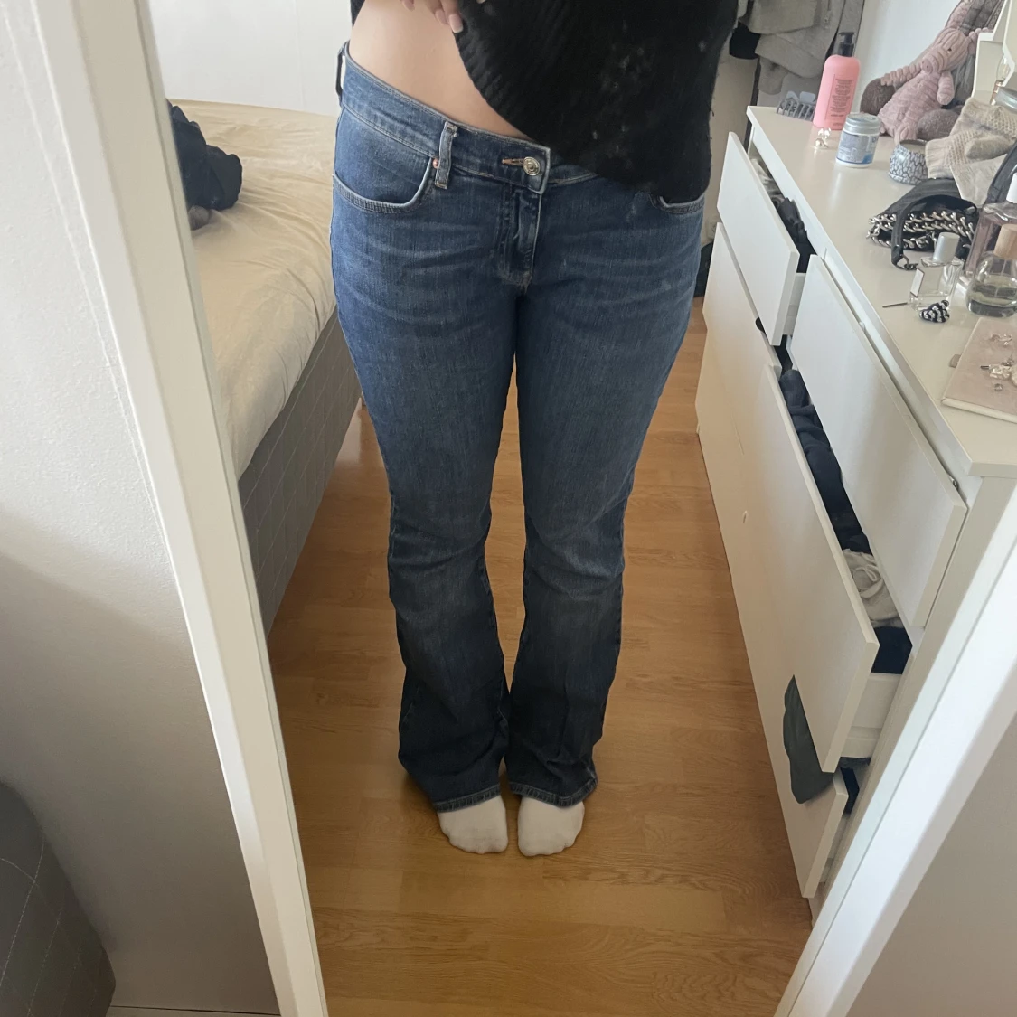 Lågmidjade jeans