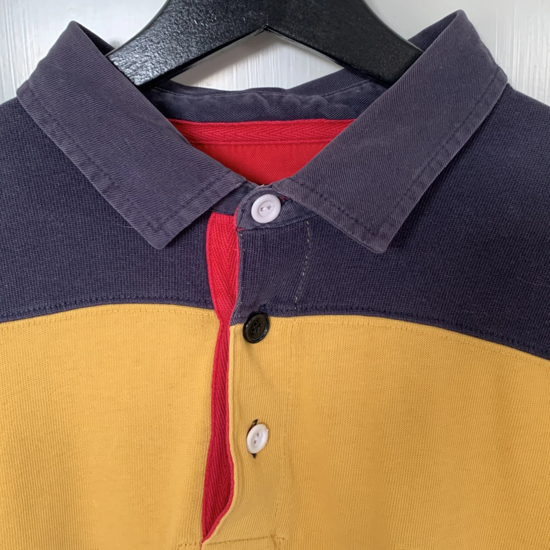 Gulsvart Rugby polo från Reunion, Strl L - 90